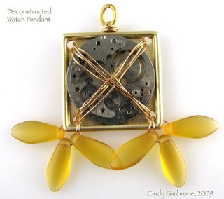 Steampunk watch/propellers jewelry by Cindy Gimbrone