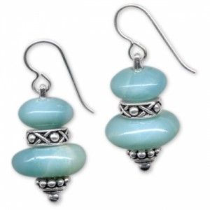 Our bead bars show off pretty amazonite beads...
