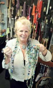 The start of the world's longest beaded necklace (image from the Scranton Times-Tribune)