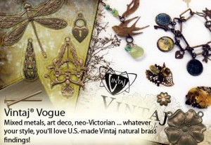 Vintaj findings: natural brass jewelry components at Rings & Things