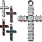 Rhinestone crystal cross charms