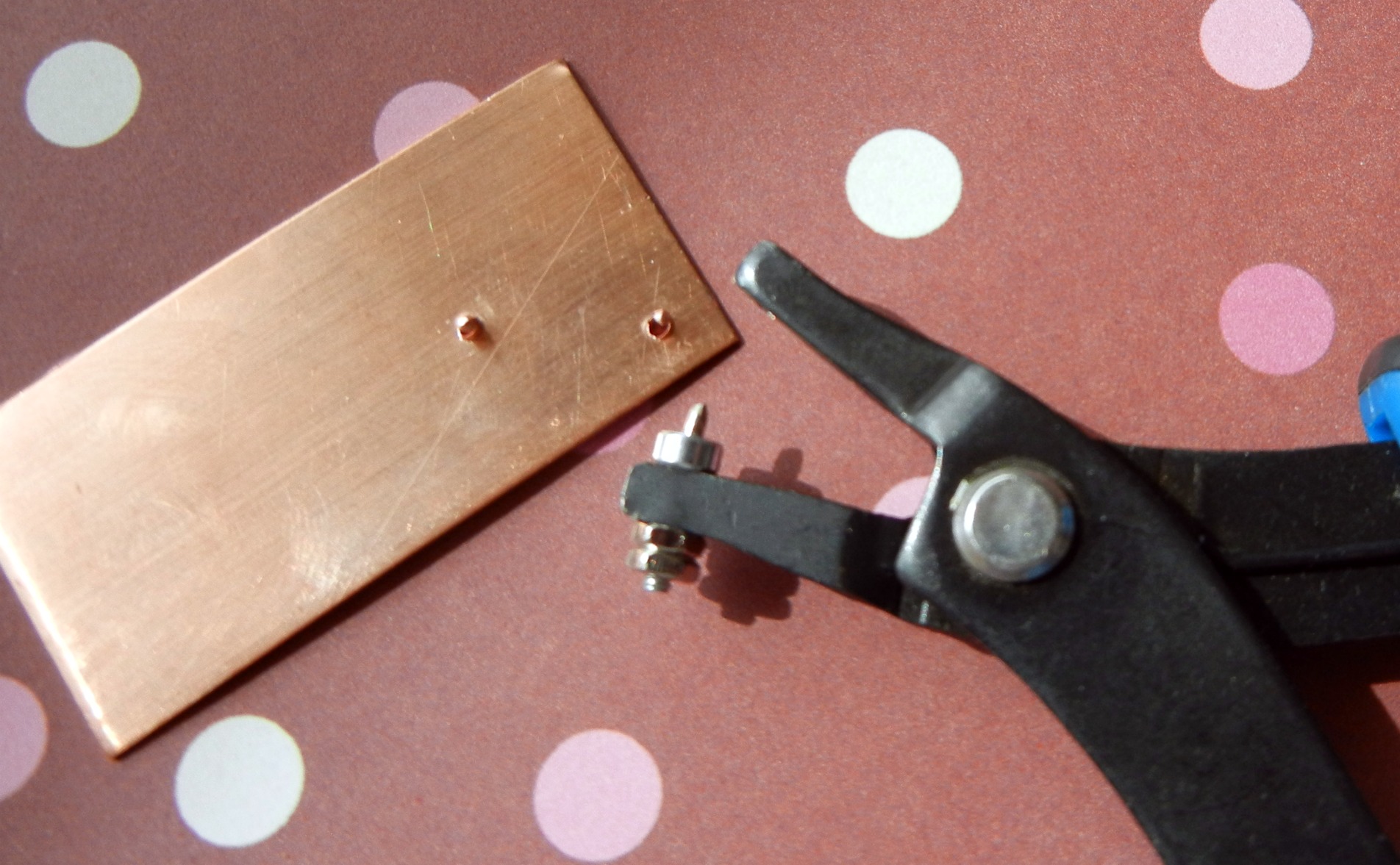 homemade metal hole punch