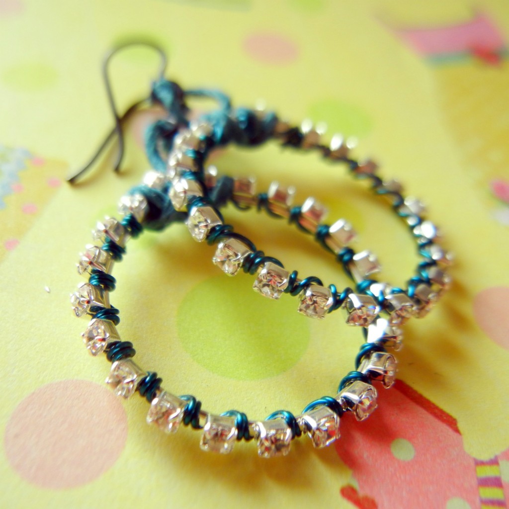 rhinestone-chain-earrings
