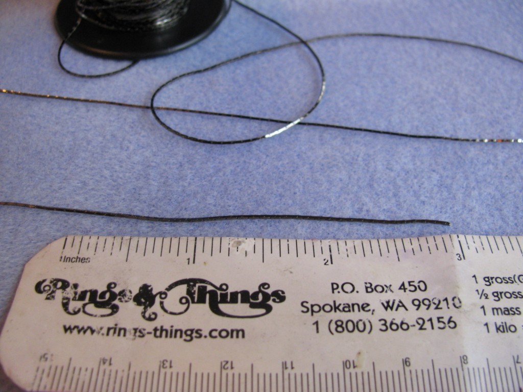 Step 1 - Black chain tassel earrings tutorial