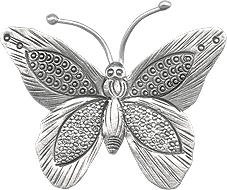 Karen hill tribes butterfly pendants