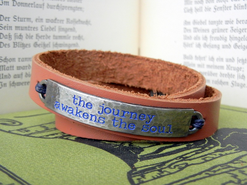 Hand Stamped Leather Bracelets (A Tutorial)