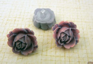 Resin Flower Buttons