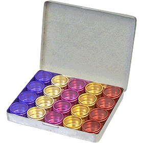 Color metal storage tins