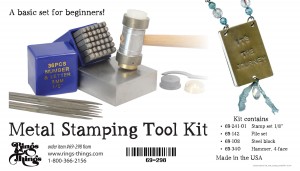 #69-298 Rings & Things Exclusive Metal Stamping tool kit for beginners.