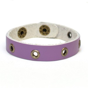 Behold, the Eye of the Orchid leather bracelet!
