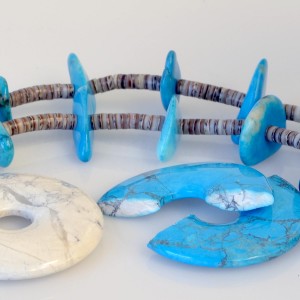 Examples of Natural and Dyed Howlite