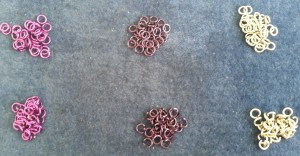 Opened and Closed rings from Weave Got Maille Kit