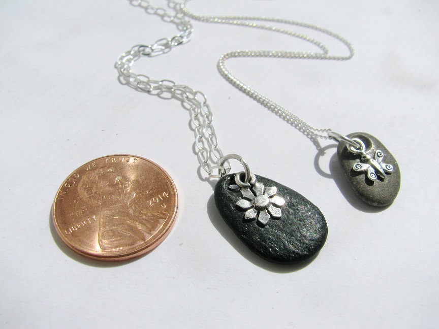 Sterling Silver Coin Necklace, Simple Silver Necklace, Dainty