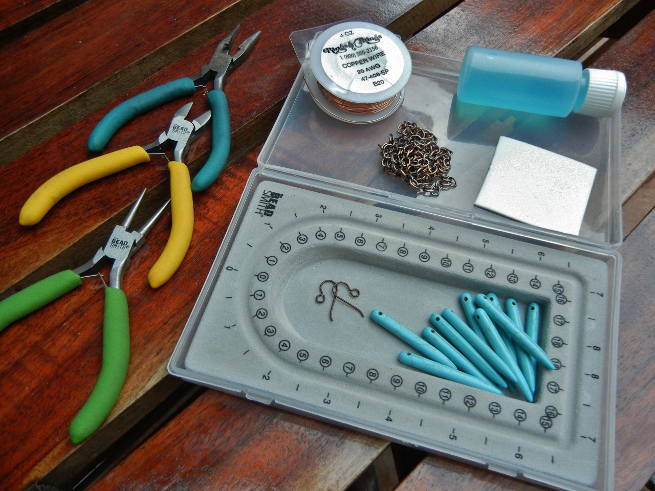 Bohemian Glam Earrings Mini Kit DIY Jewelry Making Kit Copper