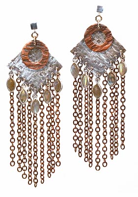 DIY Tulum Chain Earrings Tutorial - rings-things.com
