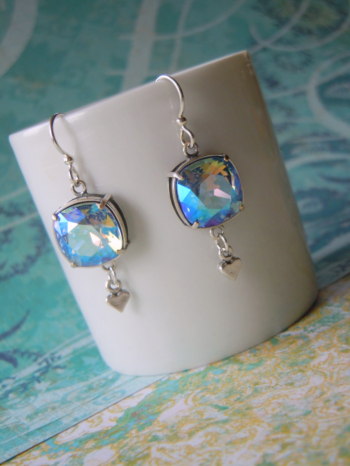 Blue Valentine Earrings by Rings & Things Designer Mollie Valente.