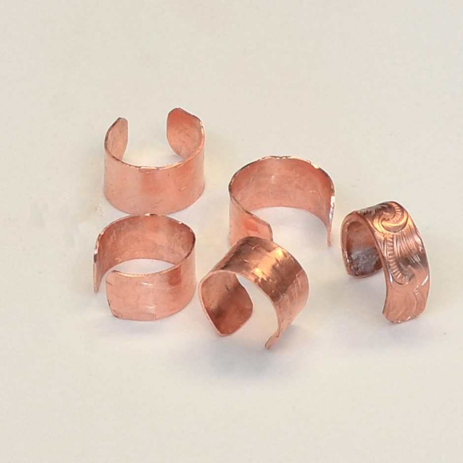 How to Make a Textured Copper Ear Cuff 